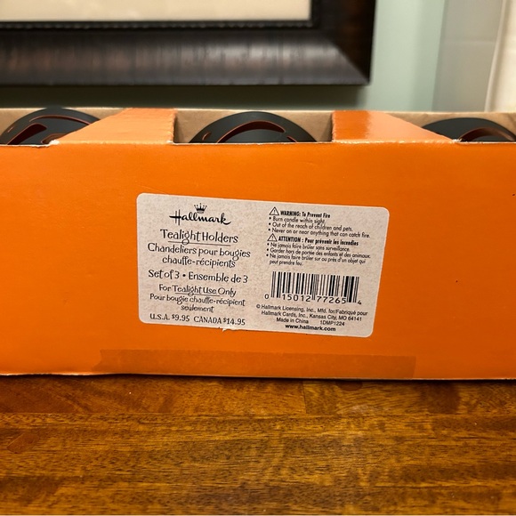 Hallmark Halloween BOO 3 Piece Tealight Holders - Picture 9 of 9